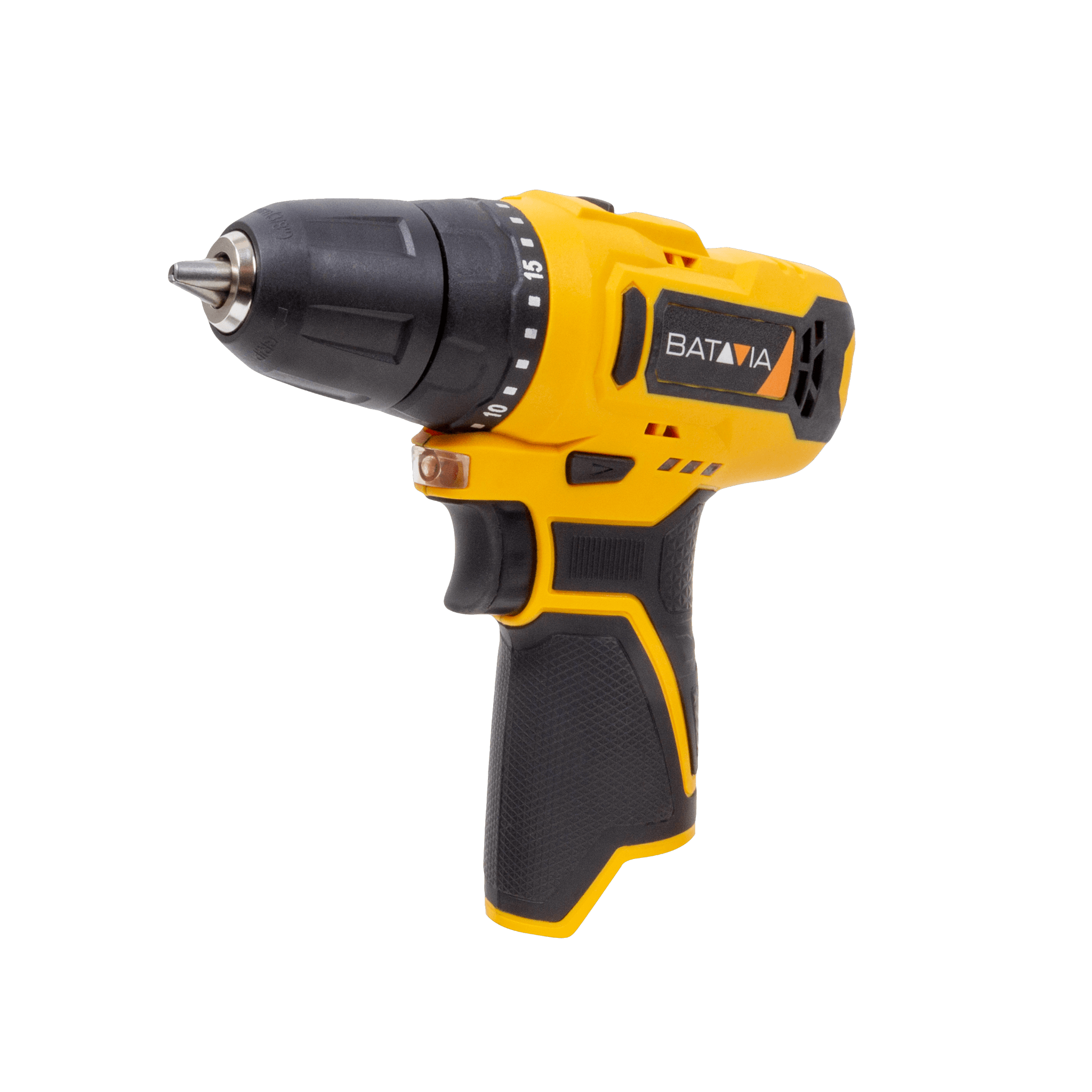 Aku bezdrátová vrtačka a šroubovák nejen pro kutily, 12V Li-Ion, 28Nm, bez baterie a nabíječky, bateriová platforma FIXXPACK BATAVIA