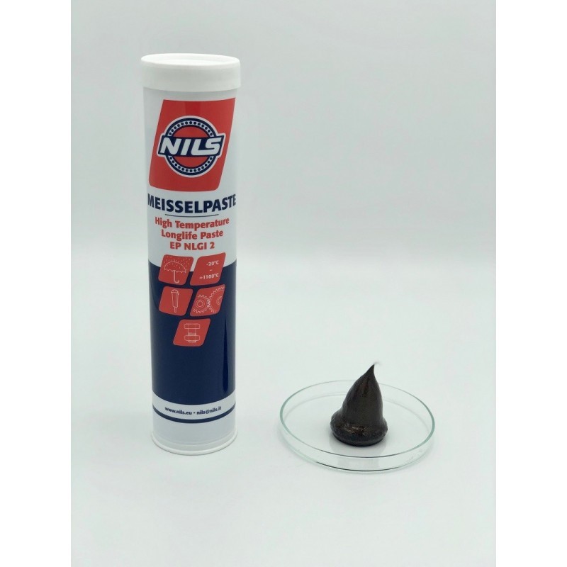 Mazivo, vazelína pro hydraulická demoliční kladiva 18 kg, třídy NLGI 2–3, pracovní teplota -20°C / +1.100°C, Nils MEISSEL PASTE