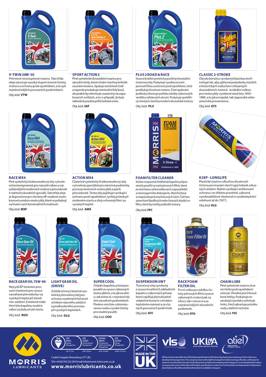 Morris Sport 4, 10W-40 - olej pro sportovní 4T motocyklové motory, 25l