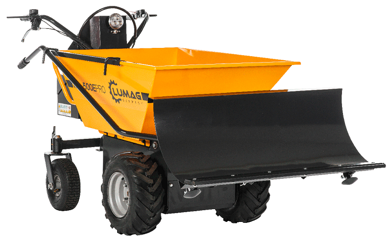Minidumper elektrický MD 500 E-PRO, 750 W, 48 V, nosnost 500 kg Lumag