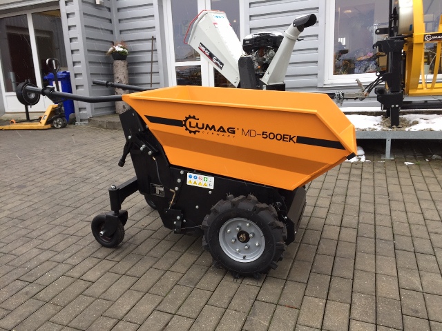 Elelektrický kolový minidumper MD 500 EK, 1000 W, nosnost 500 kg Lumag