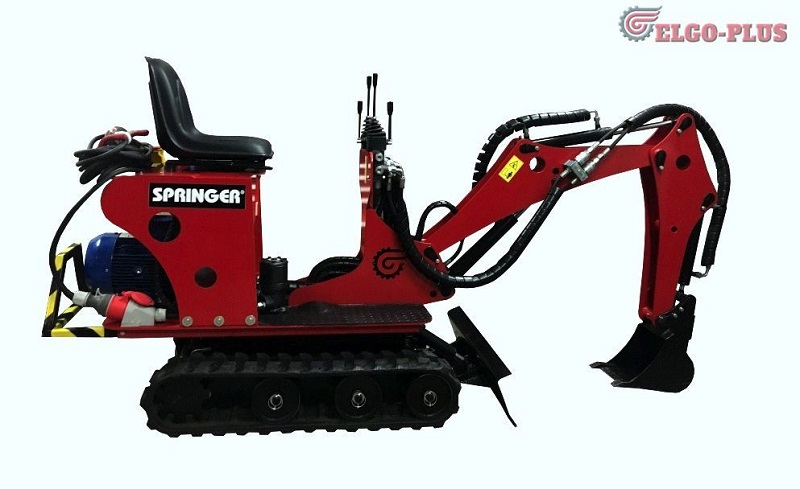 Mikrobagr , minirypadlo SPRINGER-E , 450 kg , 360 rotace, Elgo Plus