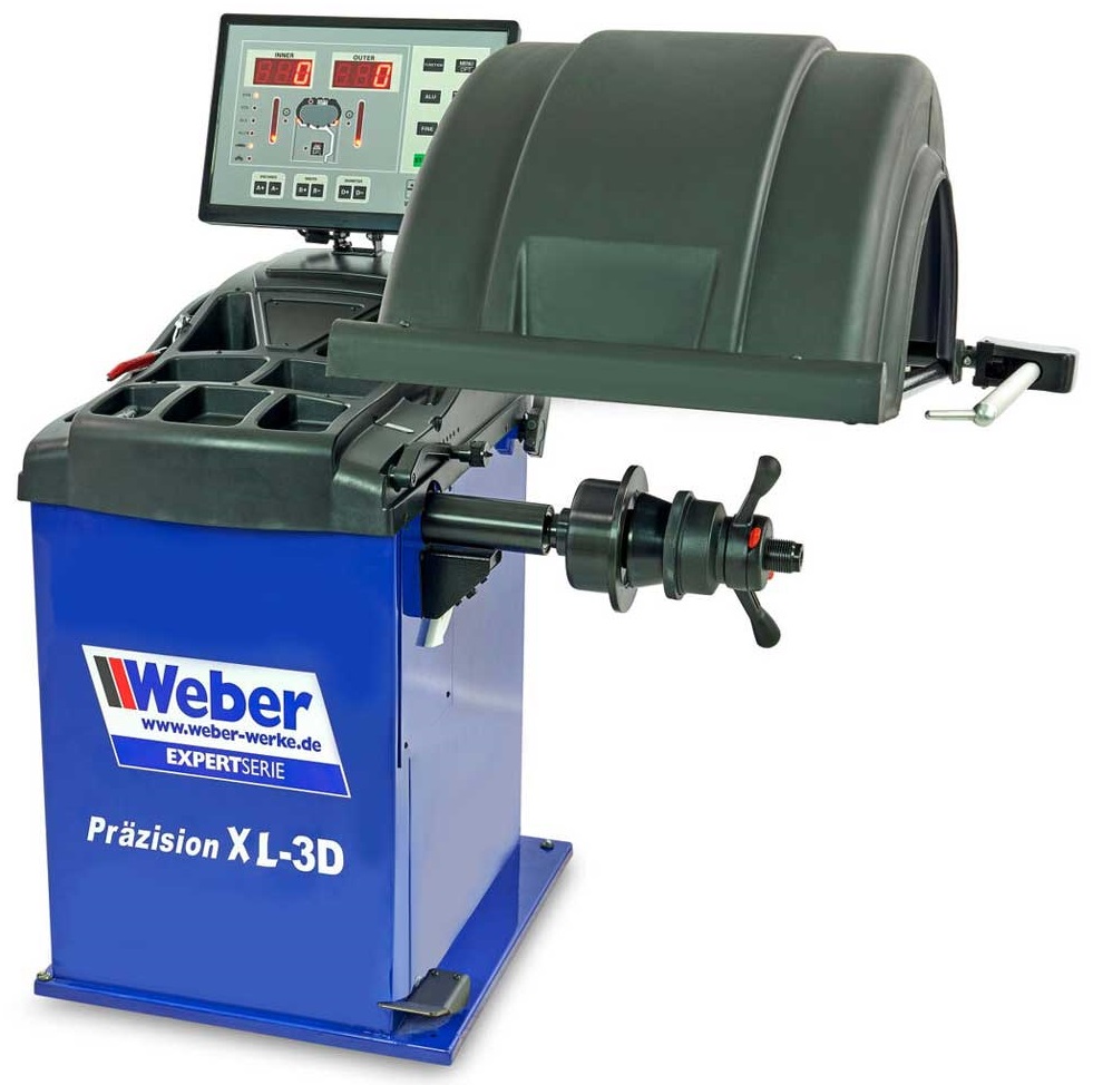 Vyvažovačka pneumatik XL 3D, pro auta a dodávky, Weber