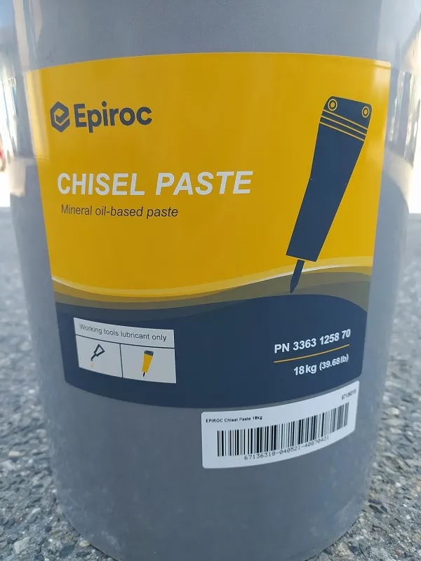 Mazivo, vazelína pro hydraulická demoliční kladiva 18 kg, Chisel Paste, Epiroc / Atlas Copco