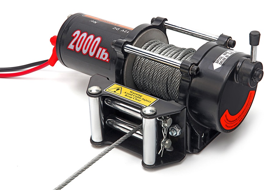 Elektrický lanový naviják 900 kg - 2000 lb, 12 V