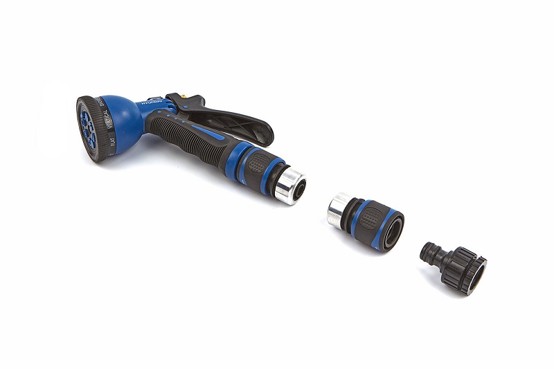 Zahradní sada sprchy a adaptérů pro hadice , 4 - dílná sada , 1/2" a 5/8", HYUNDAI