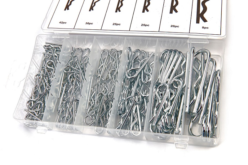 Závlačky pružinové 2,4 - 4 mm , sada 150 kusů
