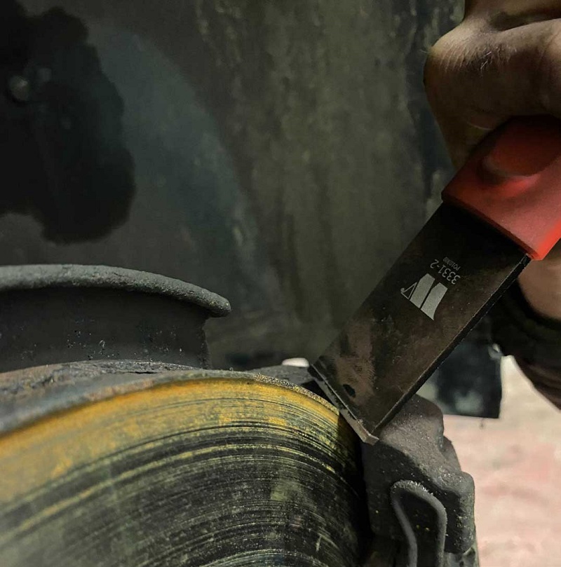 Nástroj na opracování brzdových kotoučů - odstraňování přesahů a otřepů, Welzh