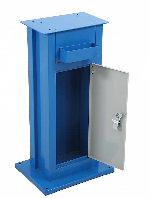 Podstavec pod stolní brusky a leštičky s kotouči 150 a 200 mm s úložným prostorem, 15 kg