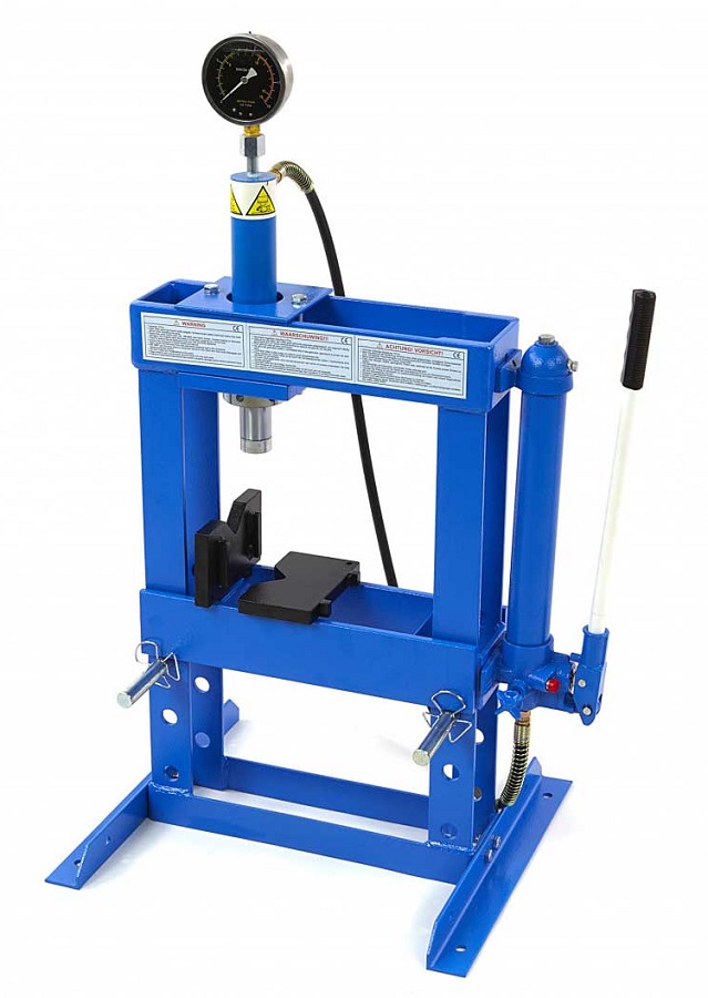 10 t rámový dílenský hydraulický lis, 50 kg