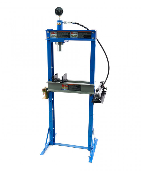 20 t rámový dílenský hydraulický lis, včetně sady lisovacích kolíků, 90 kg