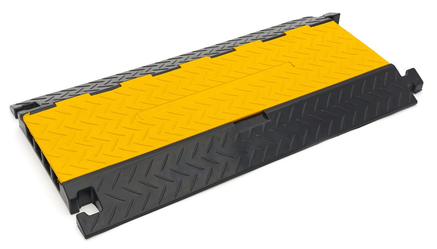 Kabelový most, kabelový přejezd s odklápěcím víkem, 4 kanály, nosnost 9 t, délka 80 cm
