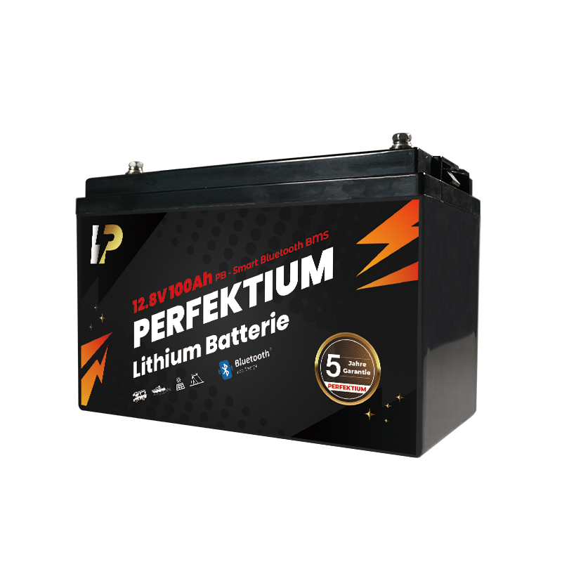 Trakční baterie 100 Ah, 12,8 V, Perfektium LiFePo4 Lithium, přes 3000 cyklů, 5 let záruka, s vestavěným Smart BMS, Bluetooth, PB-12.8V 100Ah Perfektium