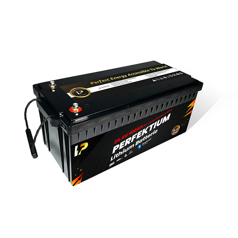 Trakční baterie 100 Ah, 25,6 V, Perfektium LiFePo4 Lithium, přes 3000 cyklů, 5 let záruka, s vestavěným Smart BMS, Bluetooth, PB-25.6V 100Ah Perfektium