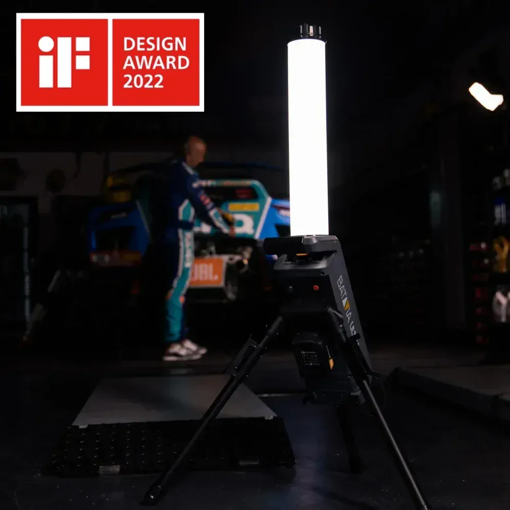 Aku bezdrátové LED hybridní 360º stavební a pracovní světlo, Li-Ion 18V/230V, LED 25W, 6500K, IP54, bez baterie a nabíječky, bateriová platforma MAXXPACK ULTRA BATAVIA