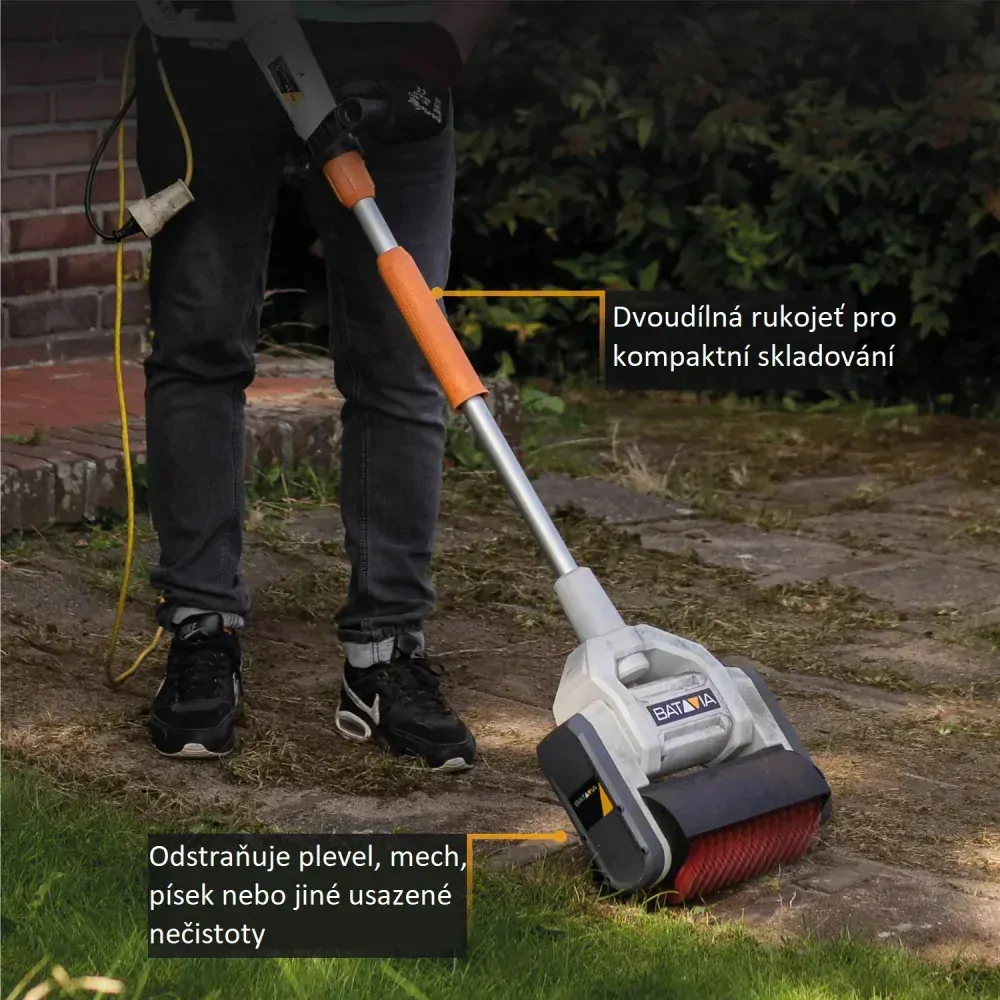 Univerzální elektrický kartáčový čistič povrchů, rotační kartáč, 230 V, výkon 1.020 W, multikartáč MAXXBRUSH BATAVIA