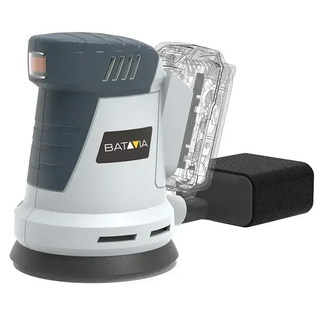 Aku bezdrátová, excentrická - orbitální, rotační bruska, 12.000 ot./min., excentricita 2 mm, 18V Li-Ion, bez baterie a nabíječky, MAXXPACK BATAVIA