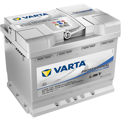Trakční baterie VARTA Professional Dual Purpose AGM 60 Ah / 840060 / LA 60
