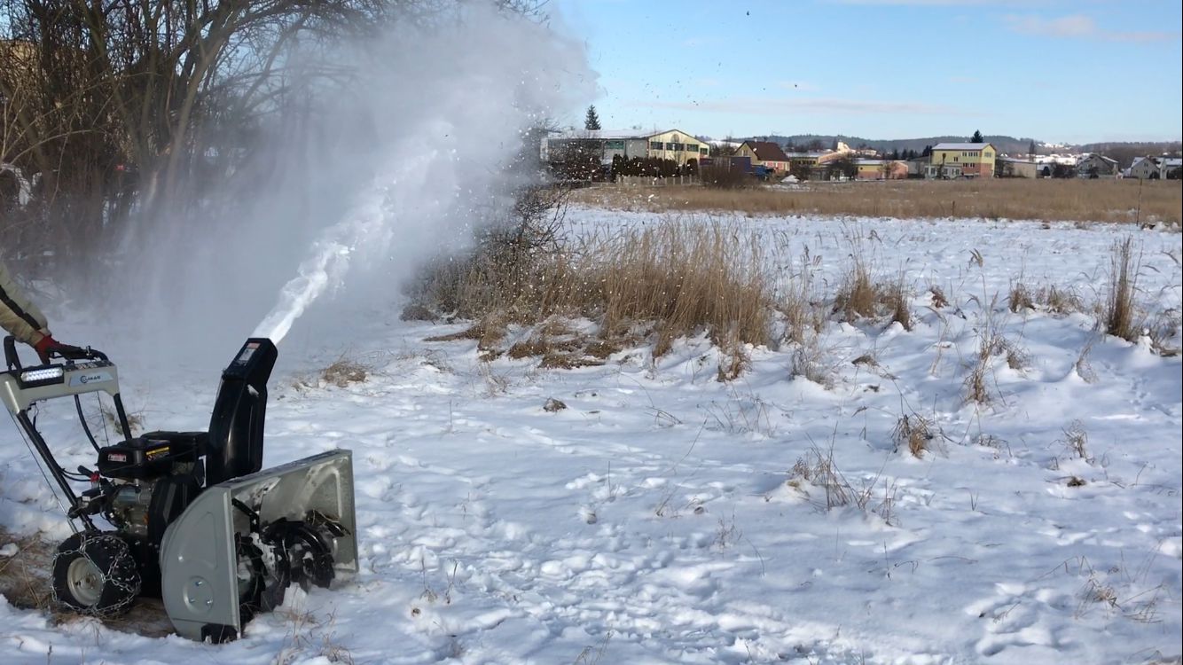 Sněhová fréza, elektrostart, vyhřívané rukojeti, sněhové řetězy, SFR60 LUMAG Germany