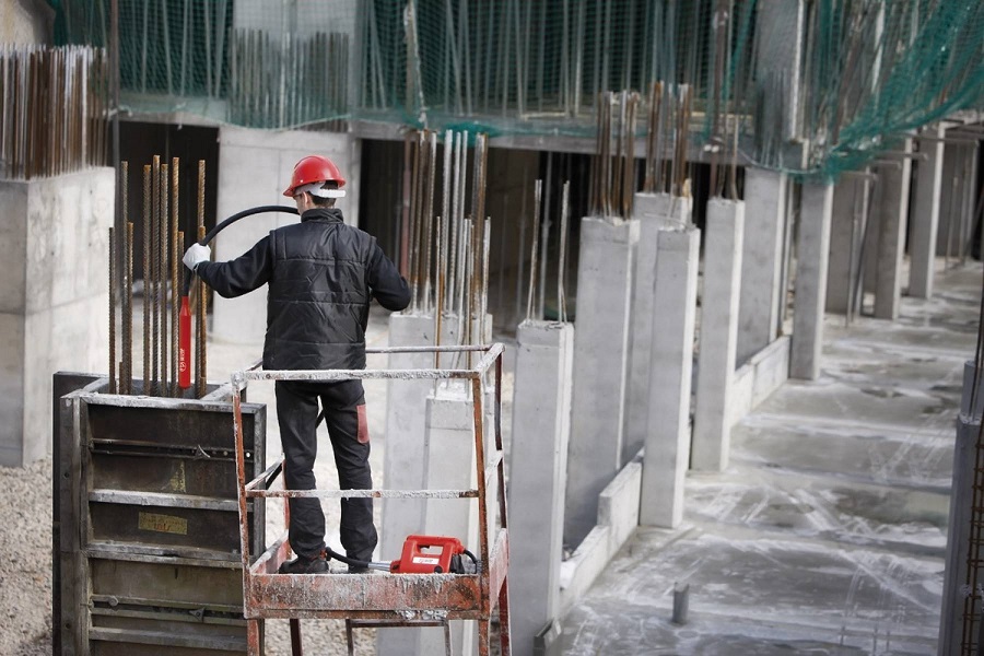 Ohebná hřídel 5 m s vibrační hlavicí 28 mm pro mechanický vibrátor betonu AM 28/5 HERVISA PERLES