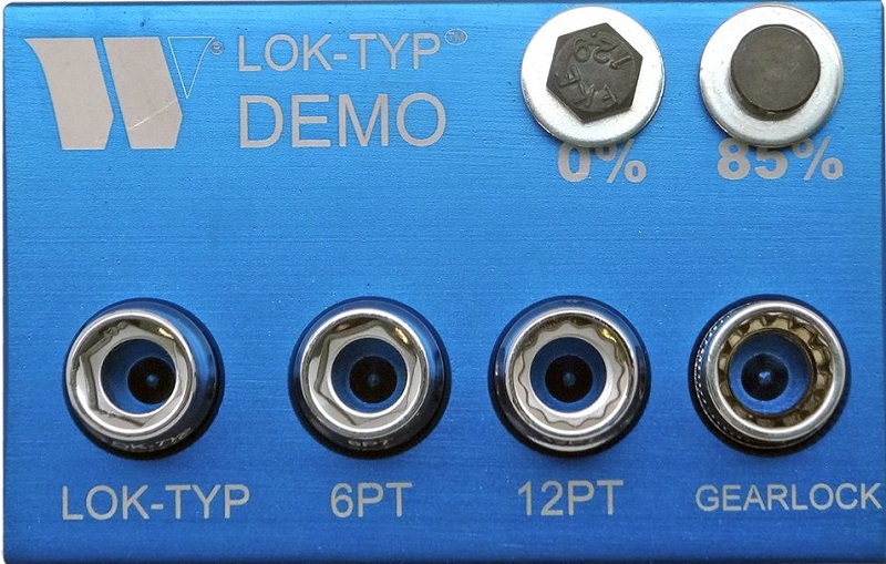 Hlavice nástrčná na šrouby kol s plastovou krytkou, Lok-TYP, 6-ti hran, 21 mm, Welzh