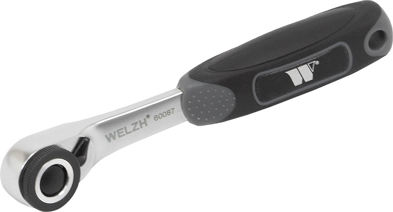 Sada mikro ráčen 1/4", ultra tenké, CrV, s přepínací páčkou a vyhazovákem, Welzh