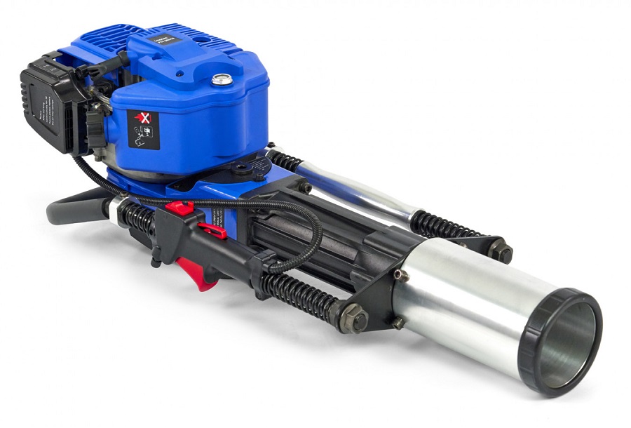 Motorové beranidlo pro zatloukání kůlů, benzínové 2-taktní, 1500 W, 2,5 Nm, 20-55 J