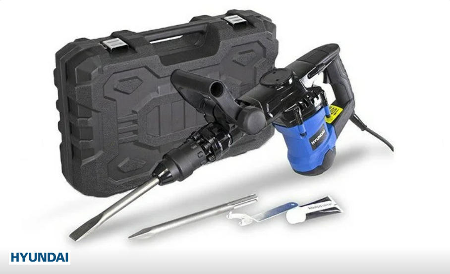 Demoliční, sekací a bourací kladivo 1300 W, 7 kg, 13 J, SDS max. HY1300MP HYUNDAI - VÝPRODEJ