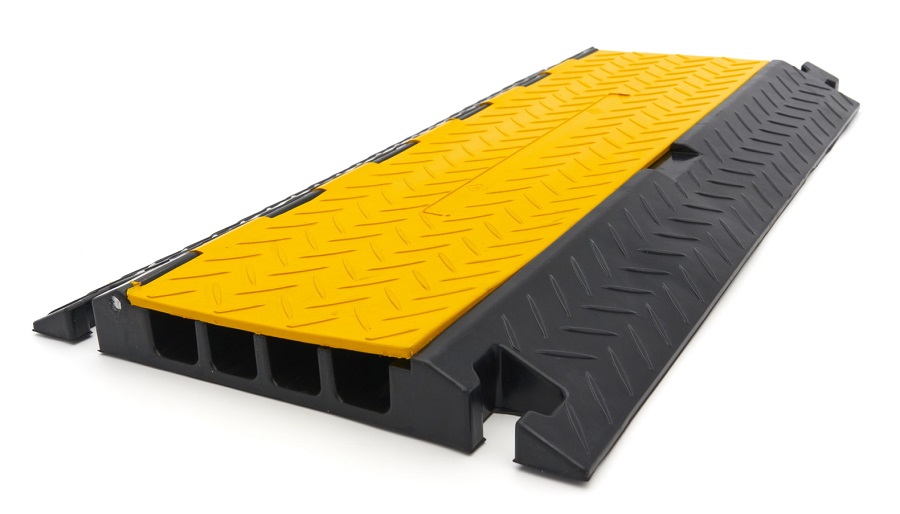 Kabelový most, kabelový přejezd s odklápěcím víkem, 4 kanály, nosnost 9 t, délka 80 cm