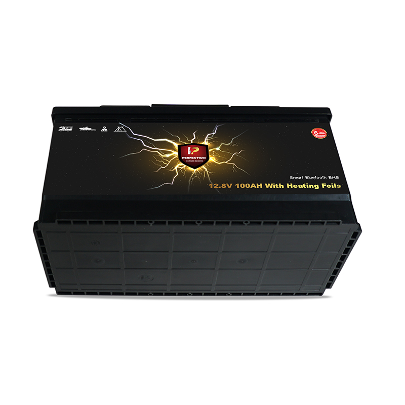 Trakční baterie 100 Ah, 12,8 V, Perfektium LiFePo4 Lithium, přes 2500 cyklů, 5 let záruka, s vestavěným Smart BMS, Bluetooth a vyhřívací fólií, PF-Underseat-Battery-100Ah Perfektium