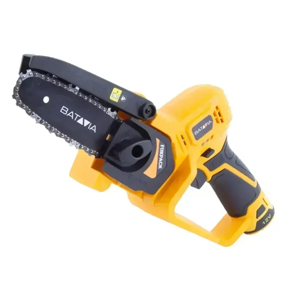 Aku bezdrátová jednoruční pilka na větve, vyvětvovací pila, minipila, 12V Li-Ion, 4.000 ot./min., 154 mm lišta, včetně baterie, nabíječky a kufru, FIXXPACK BATAVIA