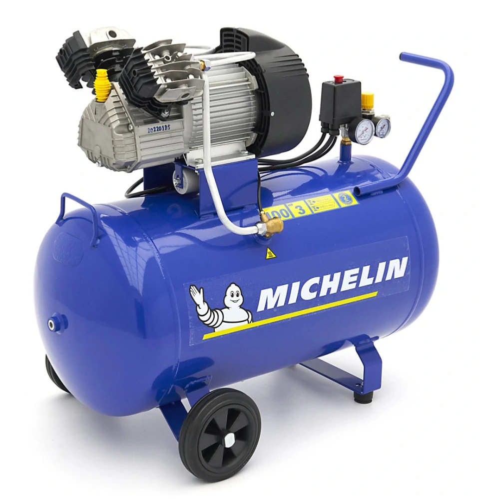 Olejový, výkonný, vzduchový kompresor, 10 barů, 100 l, 2,2 kW, 360 l/min., 230 V MICHELIN MBV 100/3