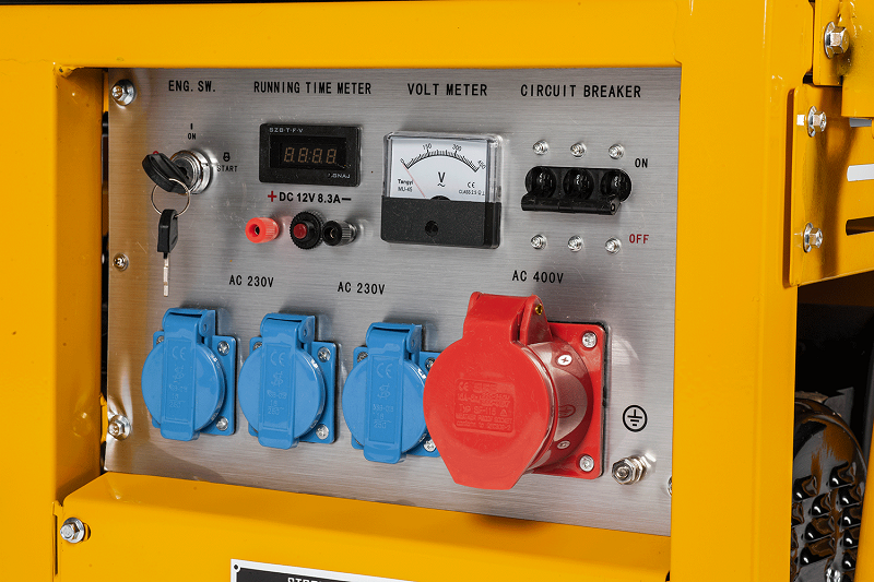 Třífázová elektrocentrála, stavební benzínový generátor 8 kW G8-E Lumag