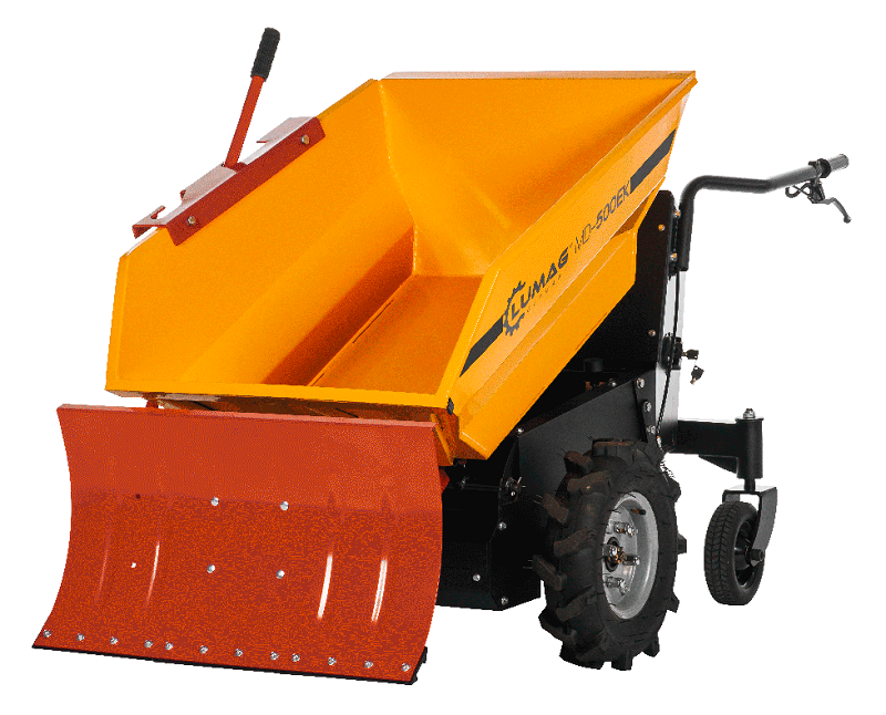 Elelektrický kolový minidumper MD 500 EK, 1000 W, nosnost 500 kg Lumag