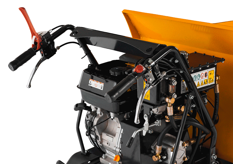 Minidumper pásový MD 500H-PRO, 6,8 kW, nosnost 500 kg Lumag