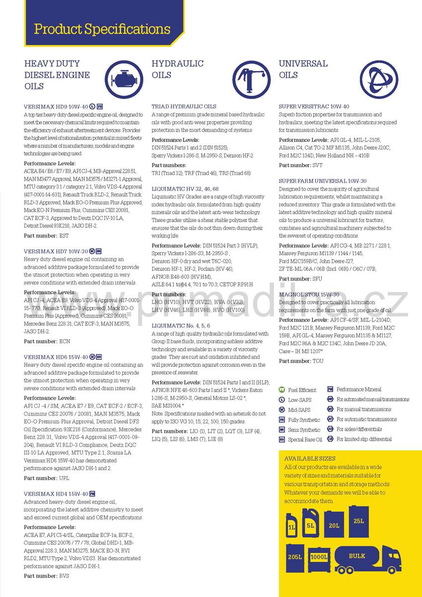 Morris Terralus UTTO 10W-30 - ekologický, univerzální traktoroý olej, 25l