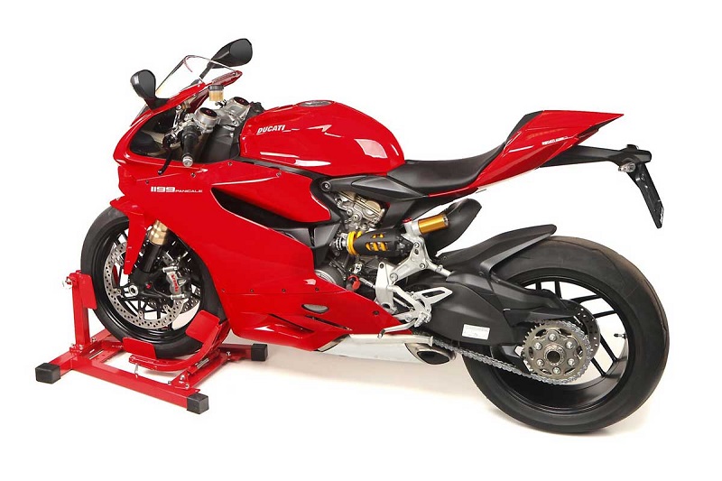Motocyklový protipojezdový stojan pro uchycení předního kola - M 2