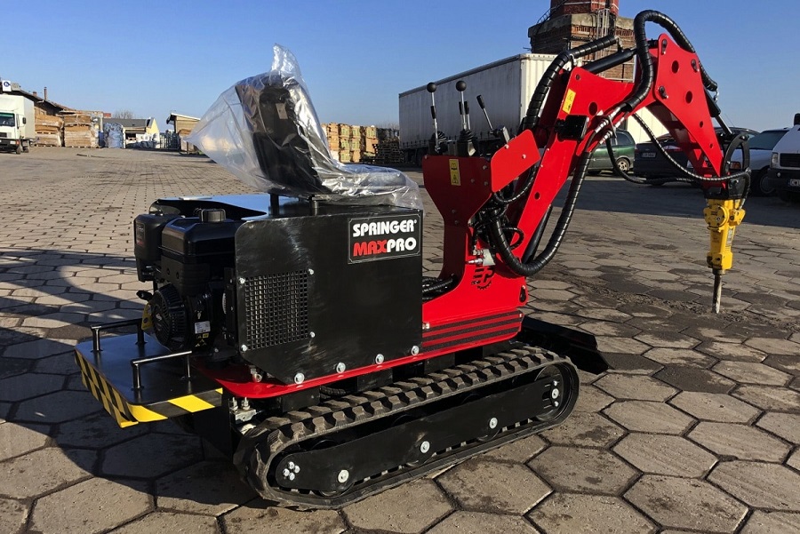Mikrobagr , minirypadlo SPRINGER MAX-PRO , 850 kg , 360 rotace, Elgo Plus