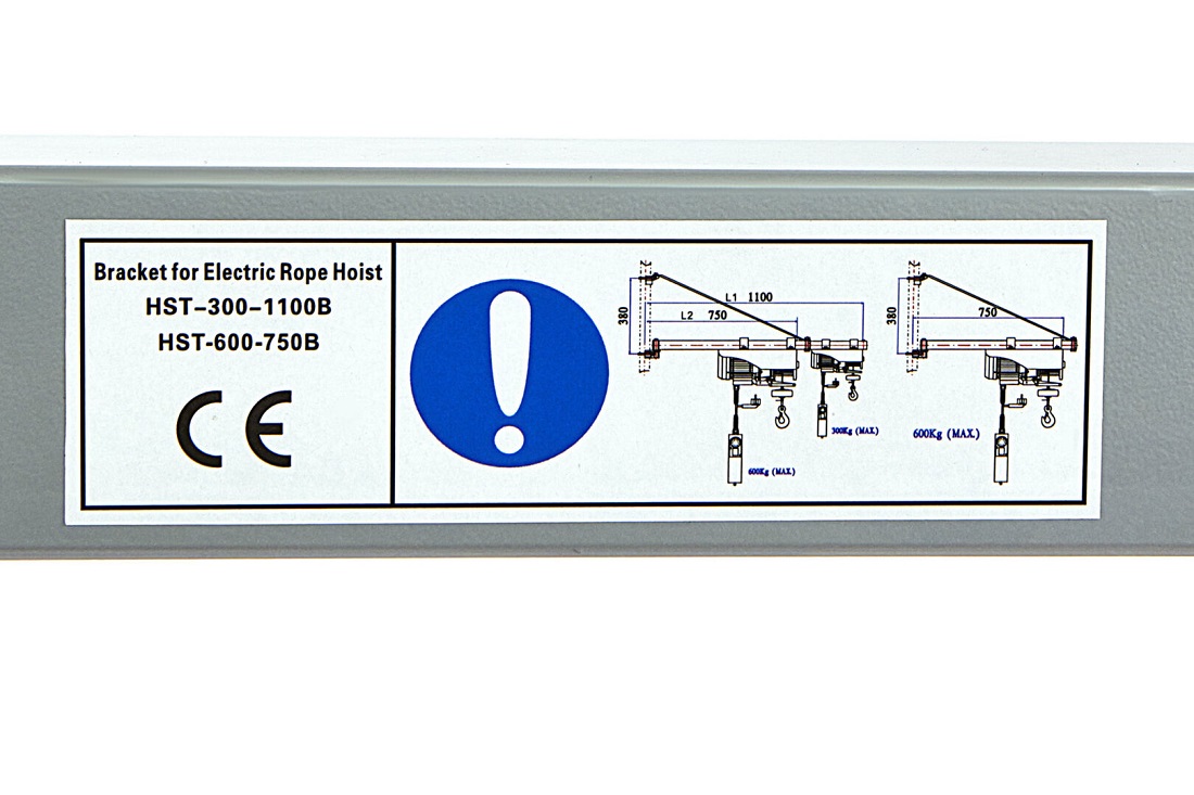 Otočné rameno pro elektrické kladkostroje