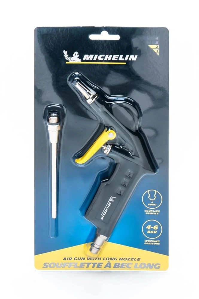 Ofukovací vzduchová pistole s 10 cm dlouhou tryskou, 8 bar, MICHELIN