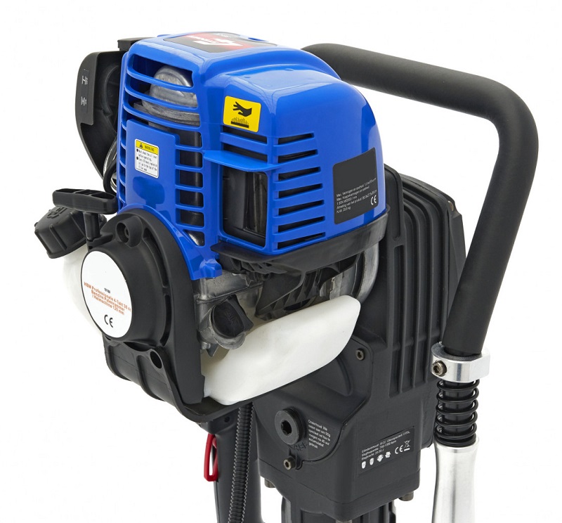 Motorové beranidlo pro zatloukání kůlů, benzínové 4-taktní, 1500 W, 1,6 Nm, 20-55 J