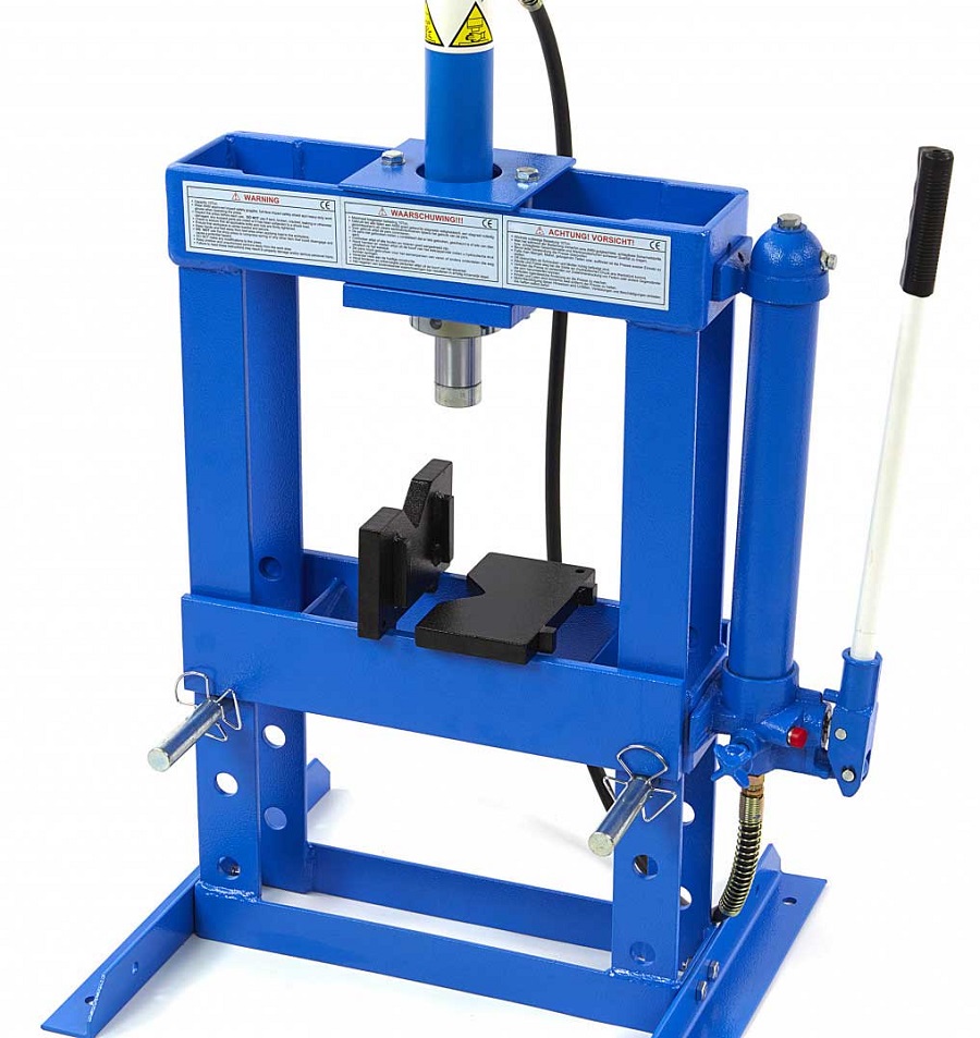 10 t rámový dílenský hydraulický lis, 50 kg
