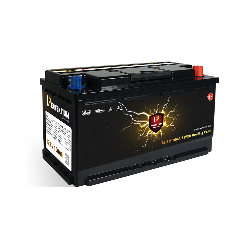 Trakční baterie 100 Ah, 12,8 V, Perfektium LiFePo4 Lithium, přes 2500 cyklů, 5 let záruka, s vestavěným Smart BMS, Bluetooth a vyhřívací fólií, PF-Underseat-Battery-100Ah Perfektium