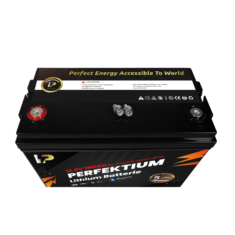 Trakční baterie 100 Ah, 12,8 V, Perfektium LiFePo4 Lithium, přes 3000 cyklů, 5 let záruka, s vestavěným Smart BMS, Bluetooth, PB-12.8V 100Ah Perfektium