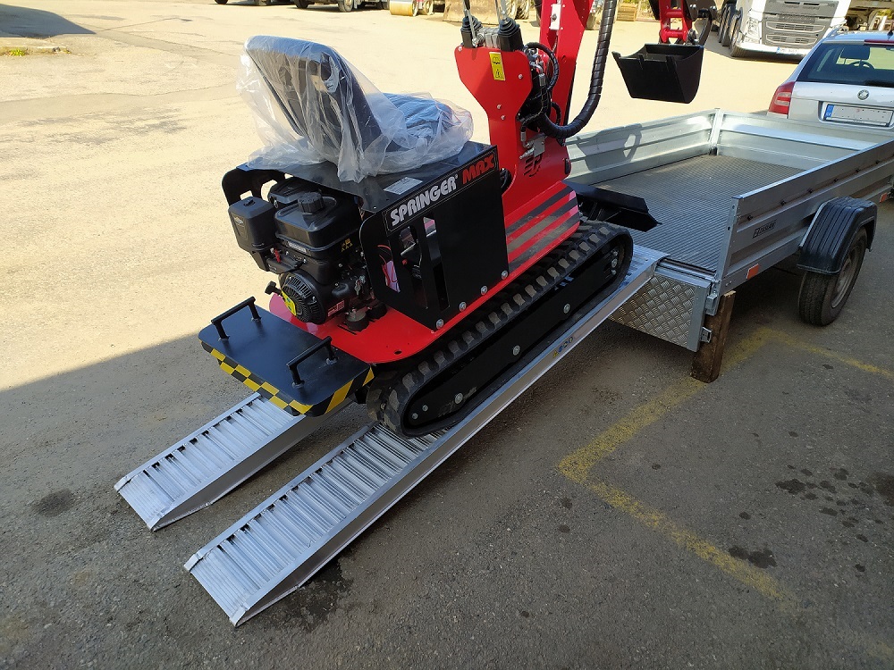 Hliníkové nájezdy, 1 pár, široký profil, délka 3,5 m, výška profilu 136 mm, nosnost 5.220 kg