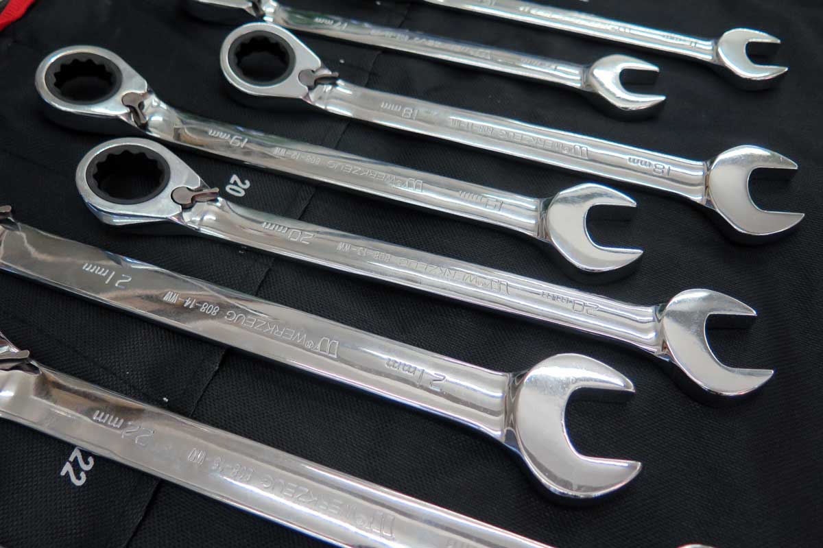 Klíč očkoplochý ráčnový 12 mm, CrV, Přepínač ráčny, Welzh