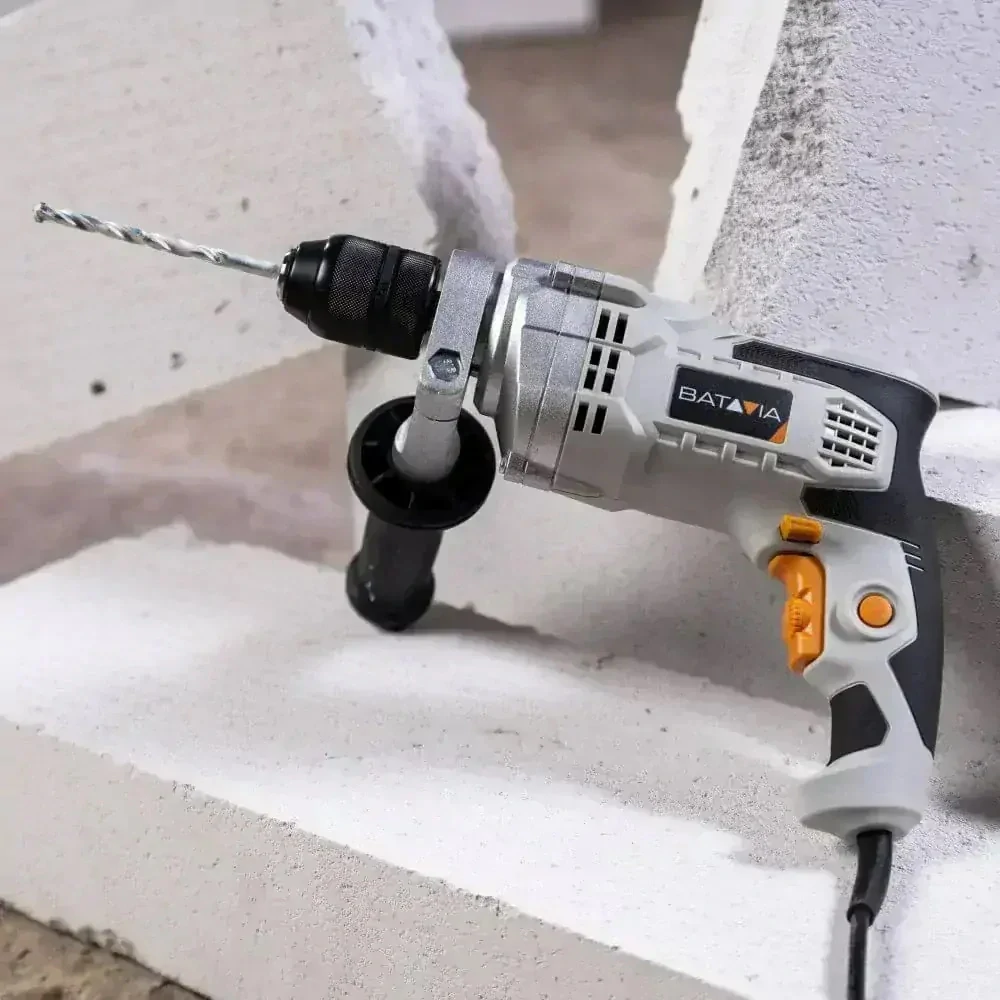 Vrtačka s příklepem 900 W, 230 V, vrtá zdivo, měkký beton, kov, dřevo a další, příklep 0 až 48.000 min-1, MAXXSERIES BATAVIA