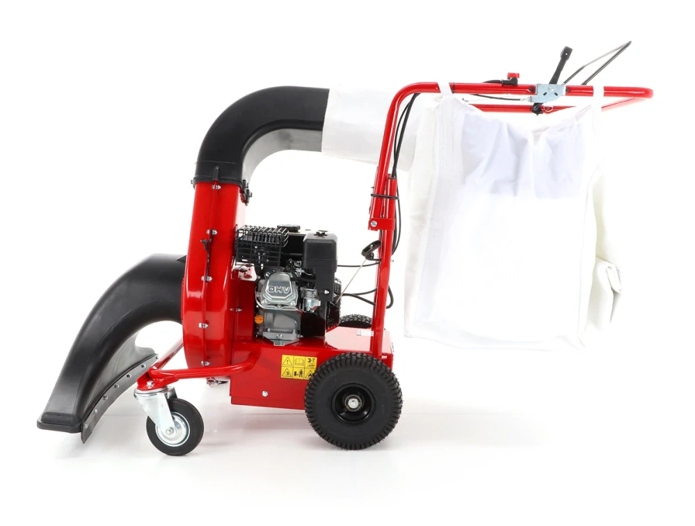 Vysavač listí, benzínový vysavač listí, vysavač na odpad, s pojezdem, záběr 80 cm, 240 l sběrný vak, benzínový motor 6 HP, WB LV506C Weibang