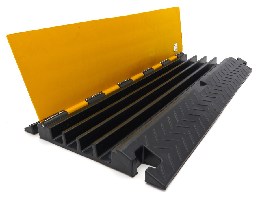 Kabelový most, kabelový přejezd s odklápěcím víkem, 4 kanály, nosnost 9 t, délka 80 cm