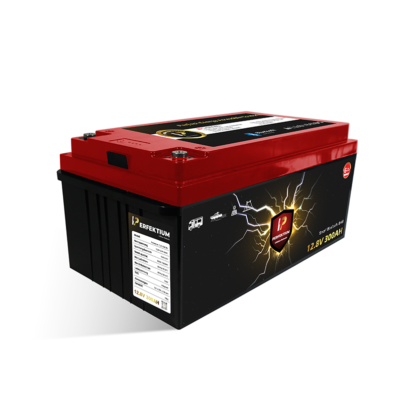 Trakční baterie 300 Ah, 12,8 V, Perfektium LiFePo4 Lithium, přes 4000 cyklů, 6 let záruka, se Smart BMS, Bluetooth a vyhřívací fólií, PF-12.8V 300Ah Perfektium